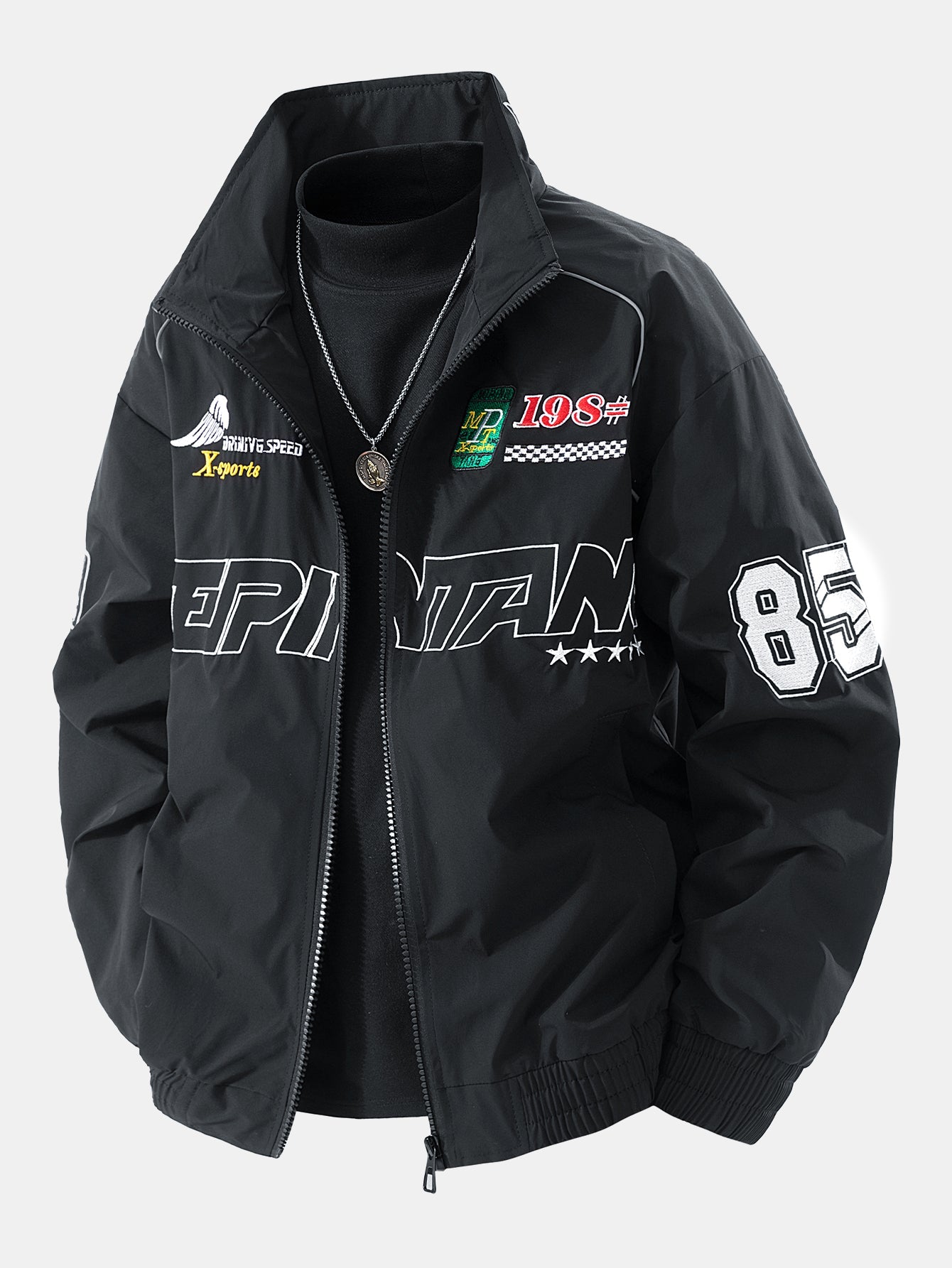 Racing Style Bomber Jacket