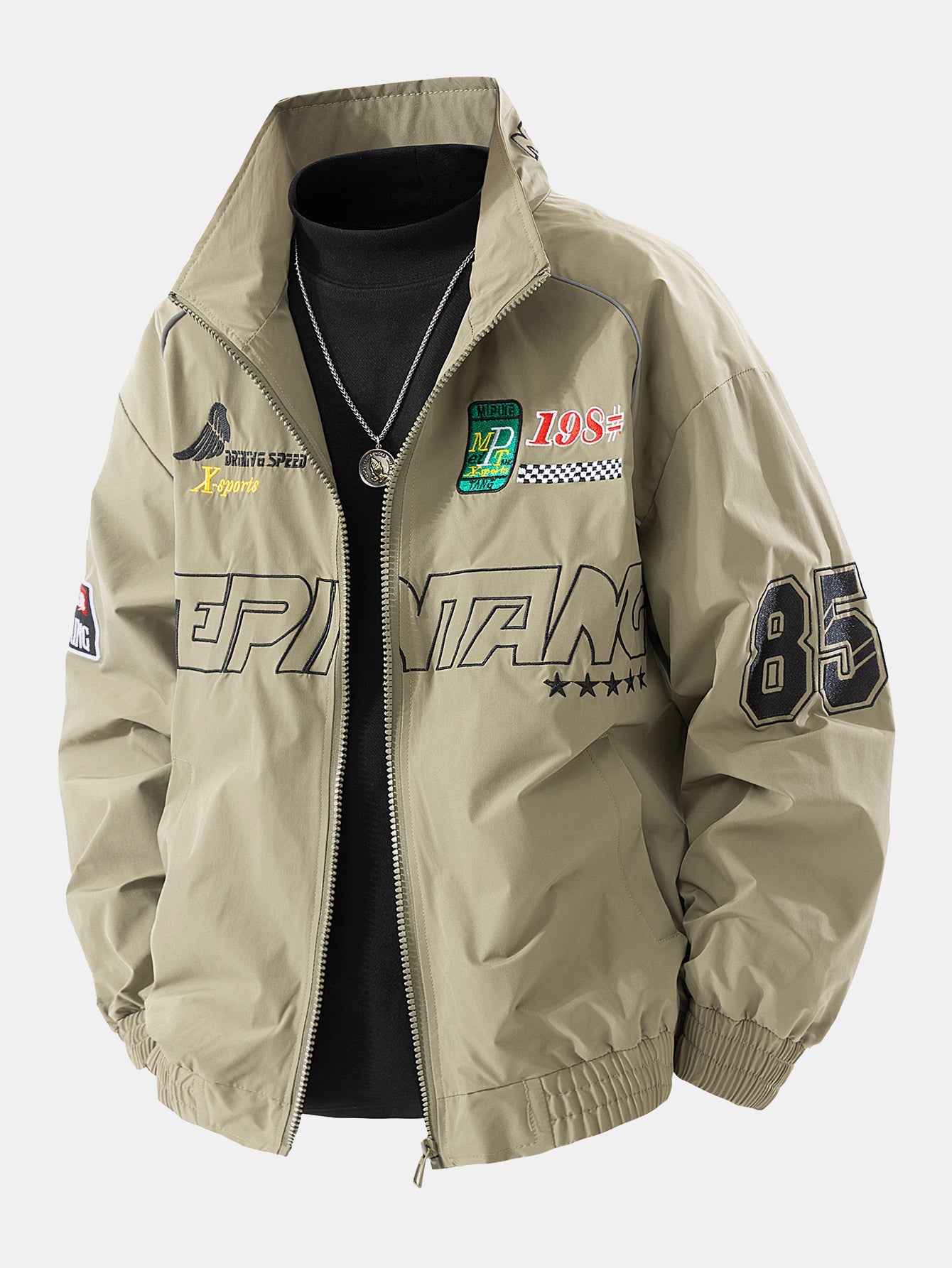 Racing Style Bomber Jacket