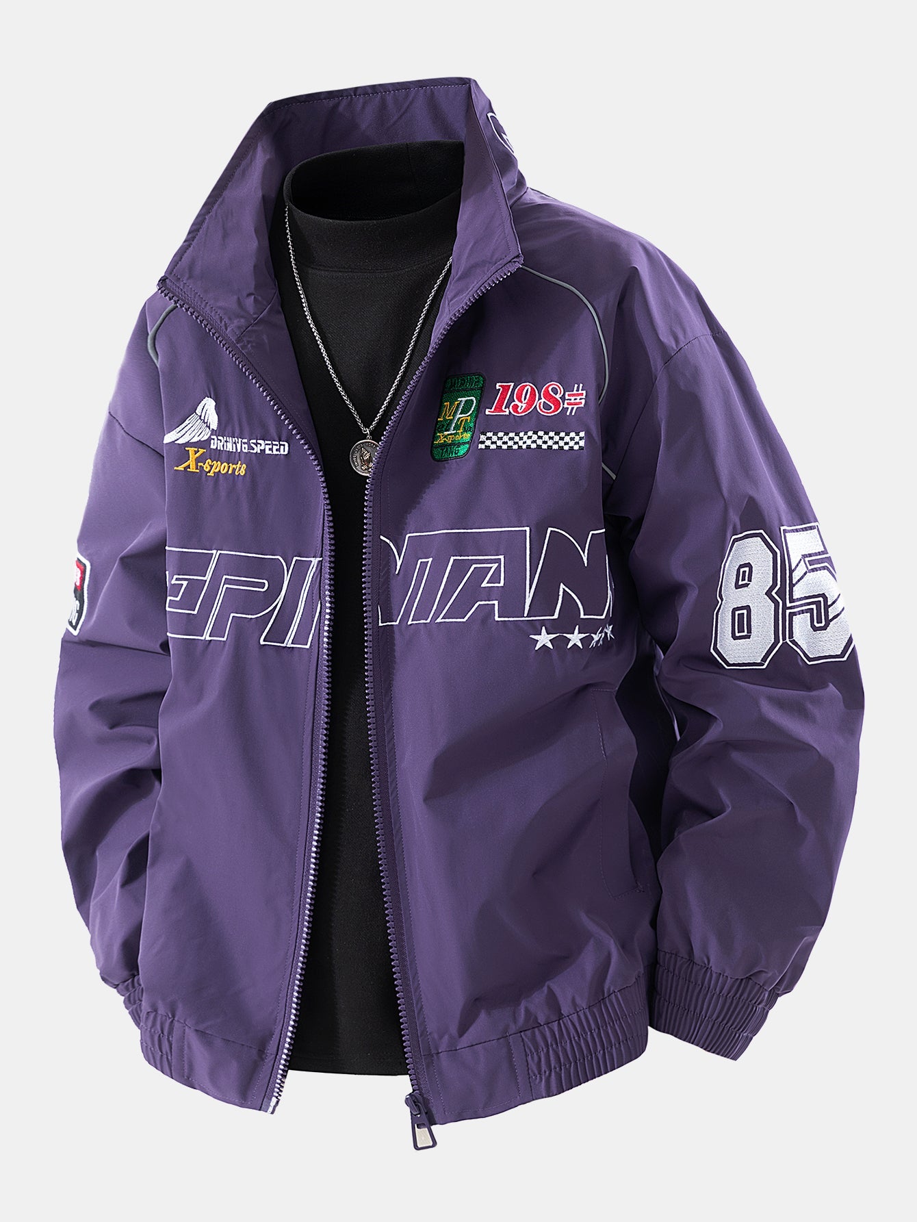 Racing Style Bomber Jacket