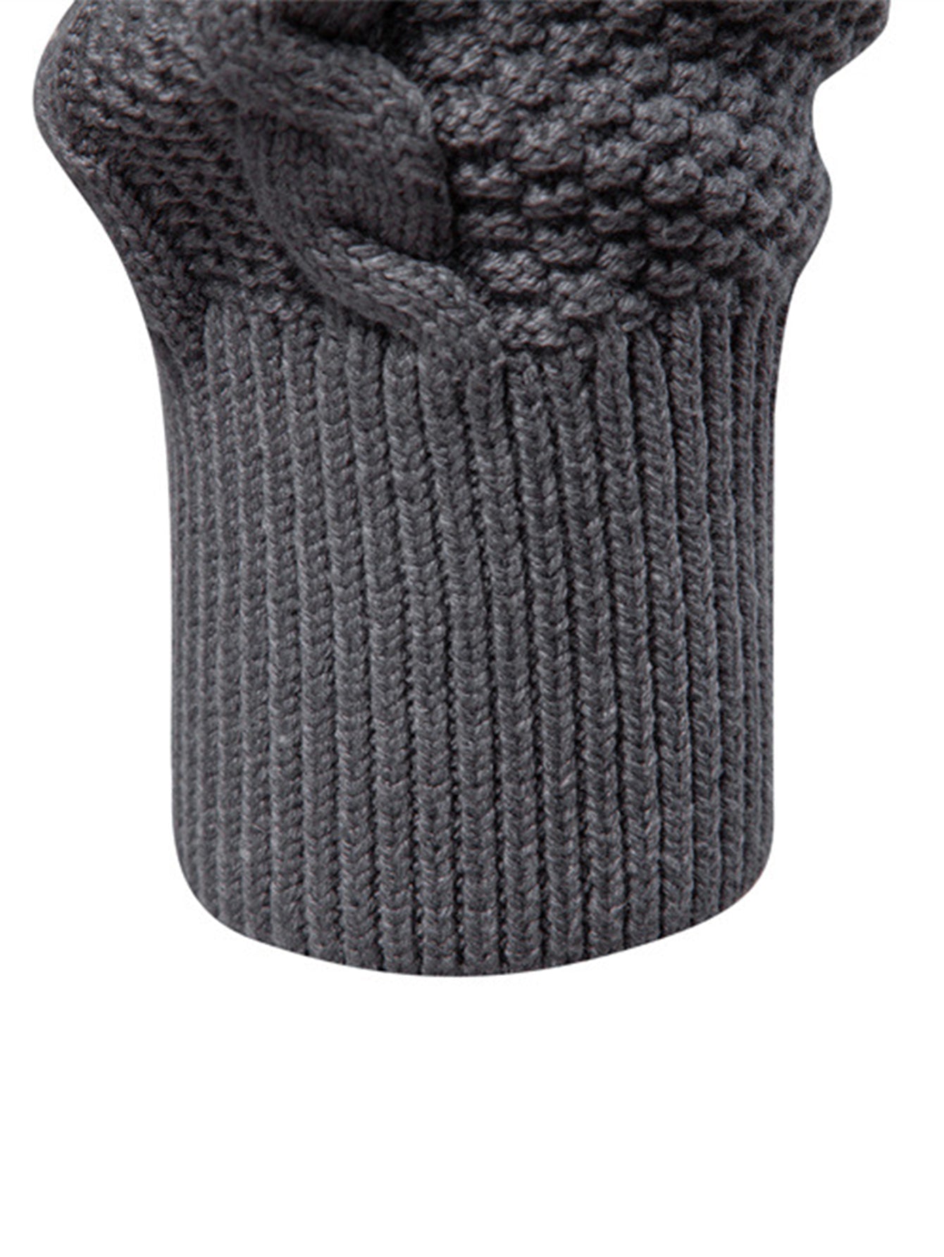 Cable Knit Zip Up Cardigan