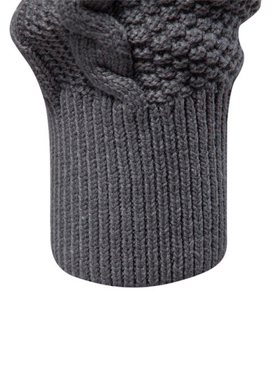 Cable Knit Zip Up Cardigan