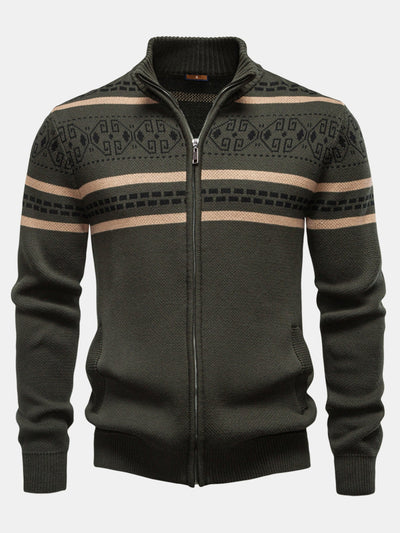 Henry Knitted Zip Up Cardigan