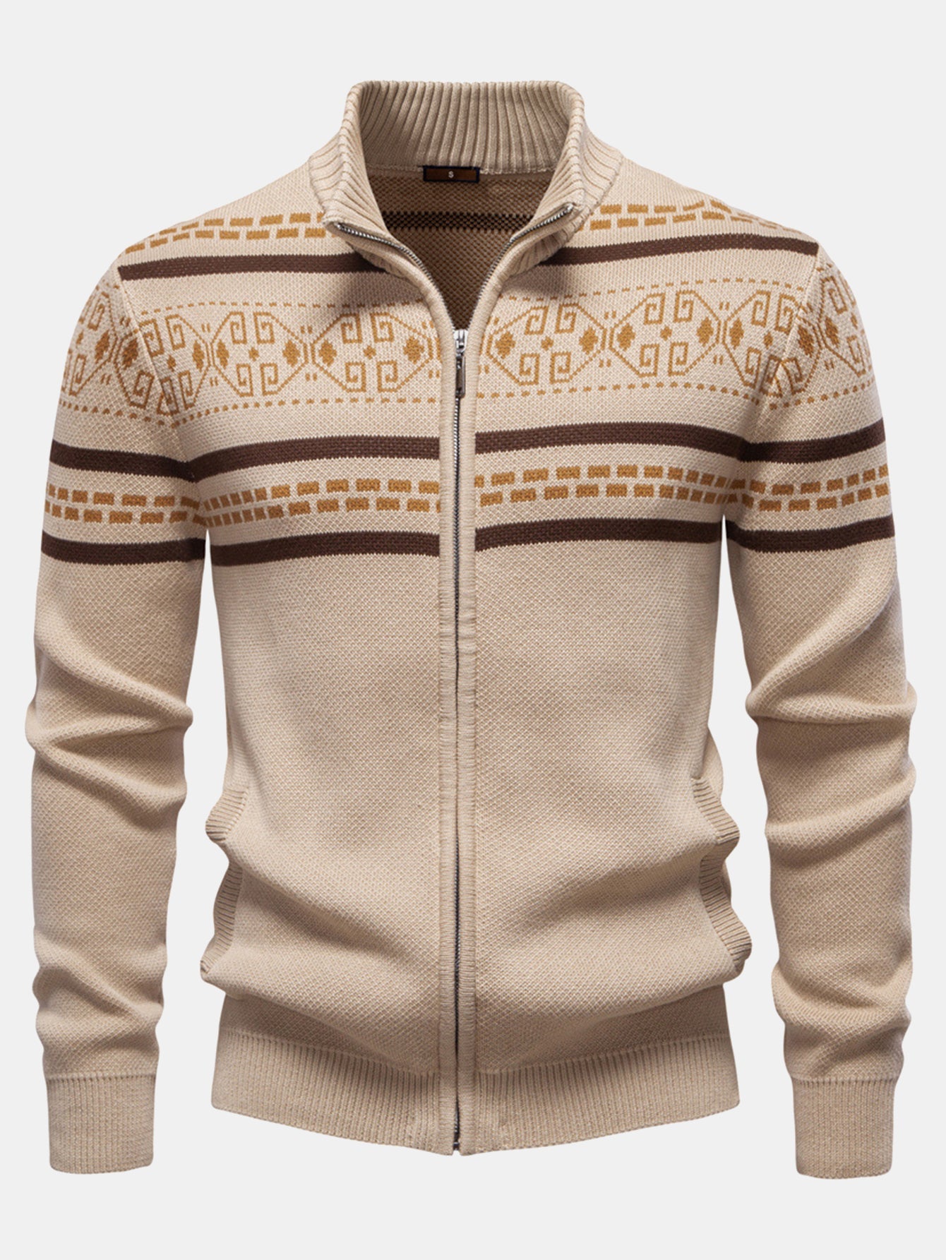 Henry Knitted Zip Up Cardigan