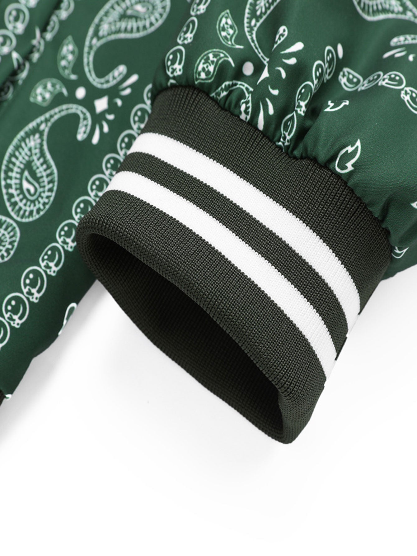 Paisley Print Bomber Jacket