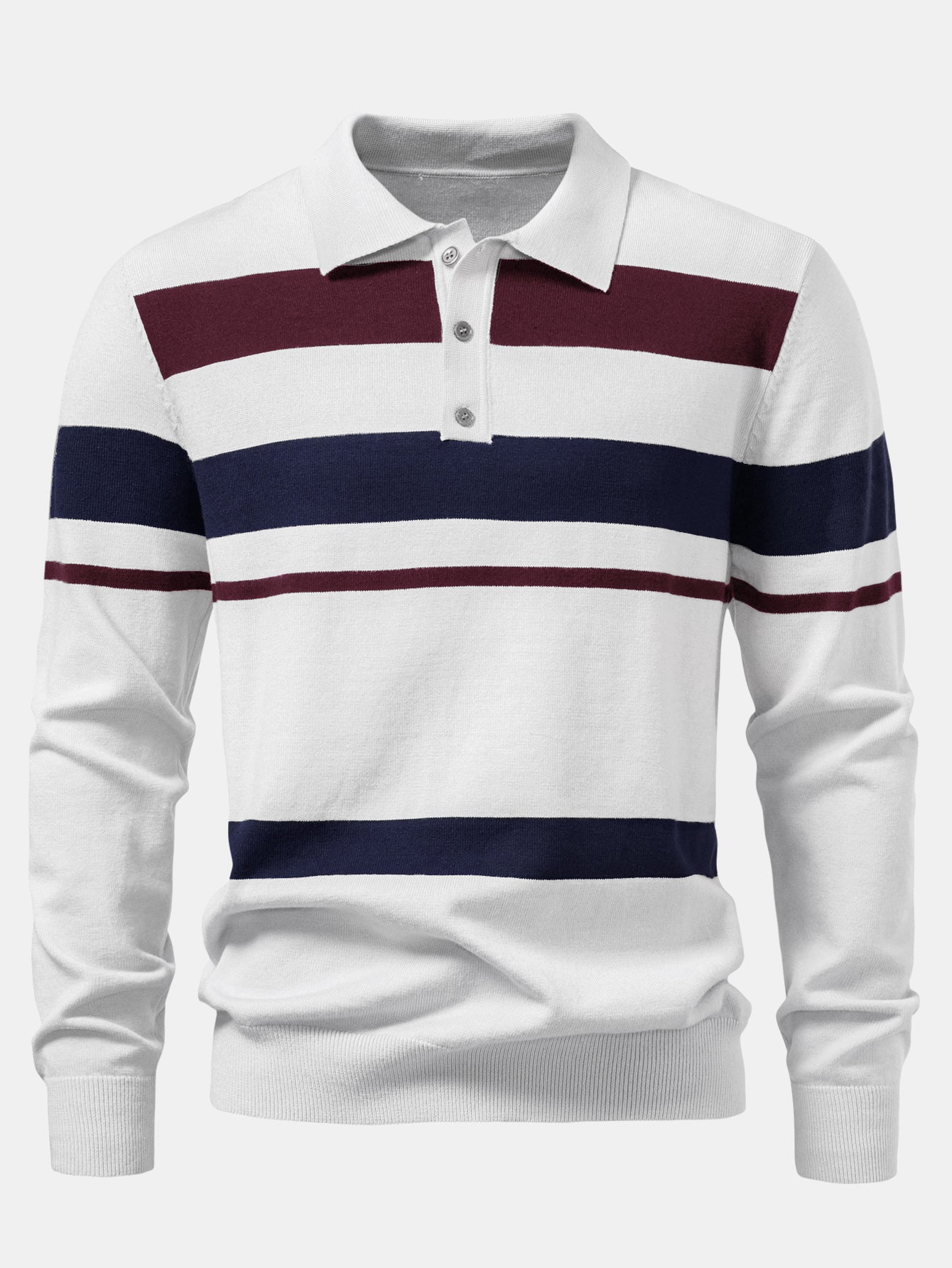 Ethan Striped Polo Pullover