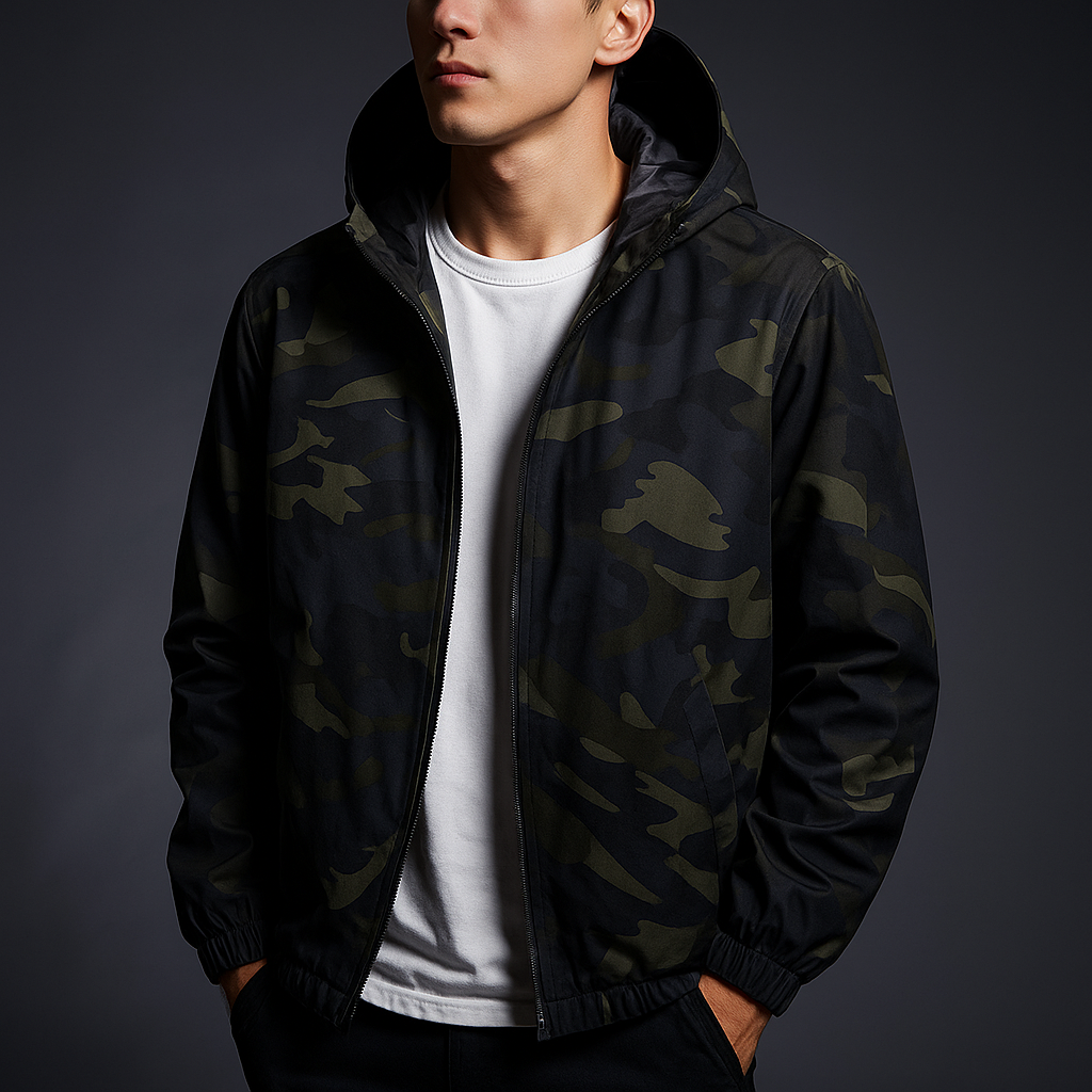 Camo Hooded Jacket