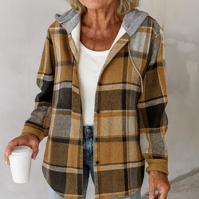 Plaid Hooded Flannel Jacket