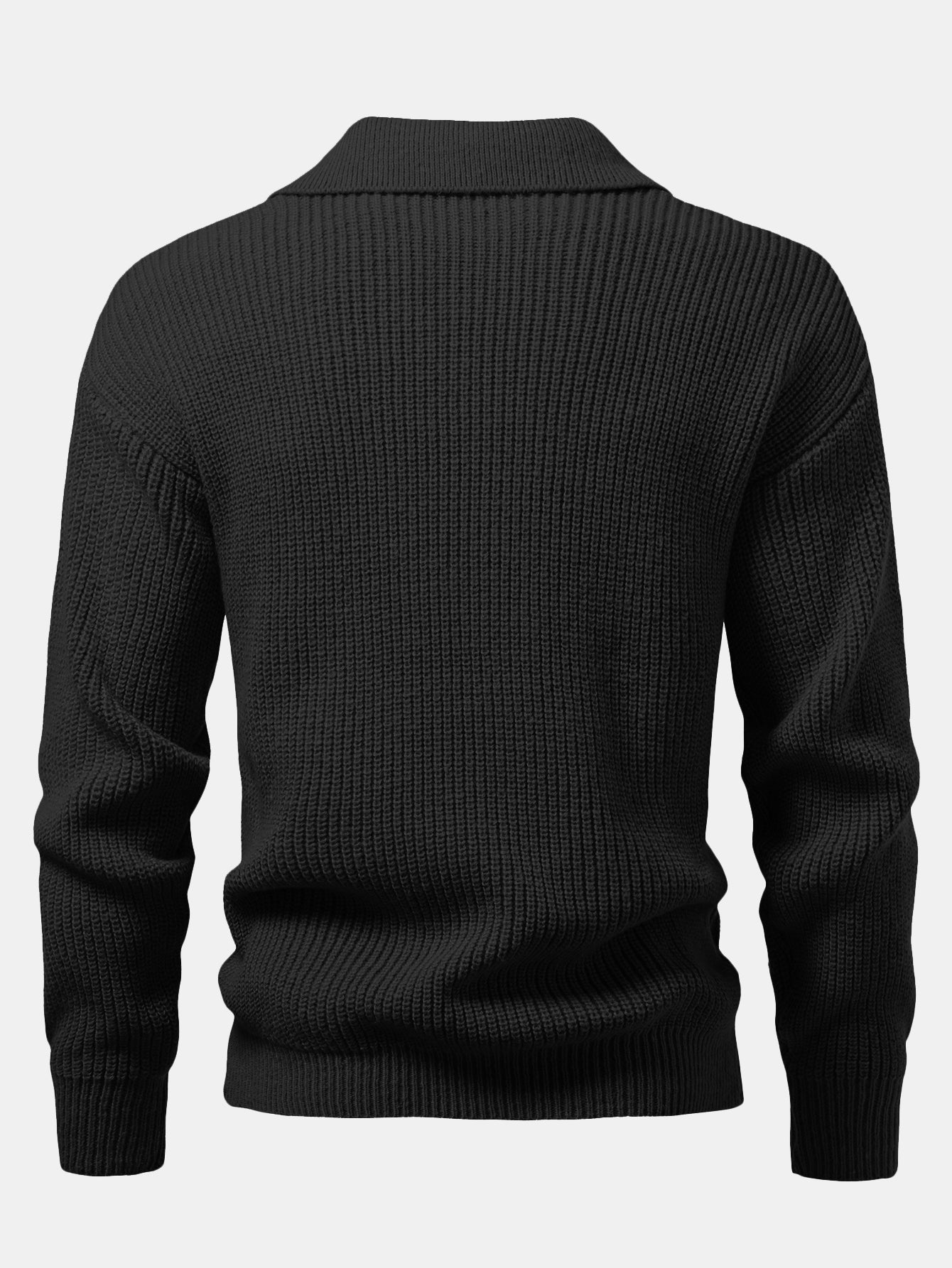 Asher Knitted Long Sleeve Polo