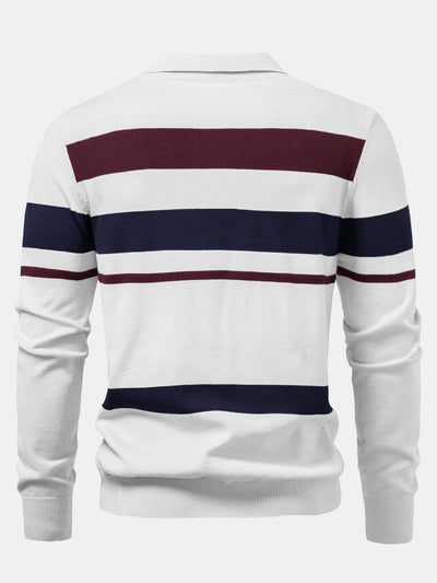 Ethan Striped Polo Pullover