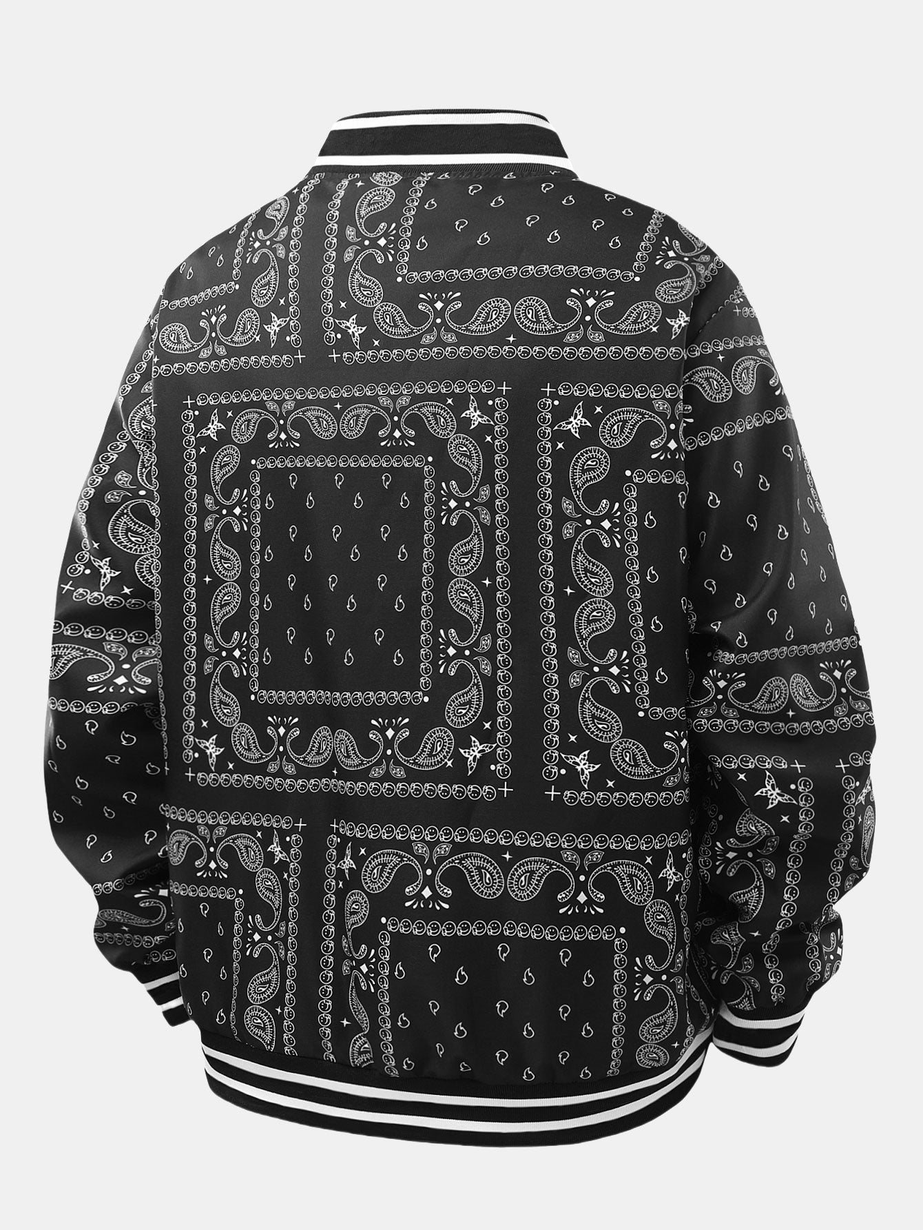 Paisley Print Bomber Jacket