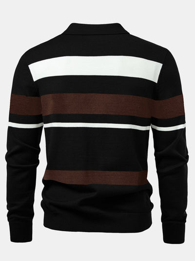 Ethan Striped Polo Pullover