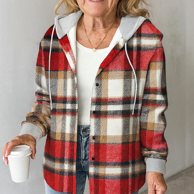 Plaid Hooded Flannel Jacket