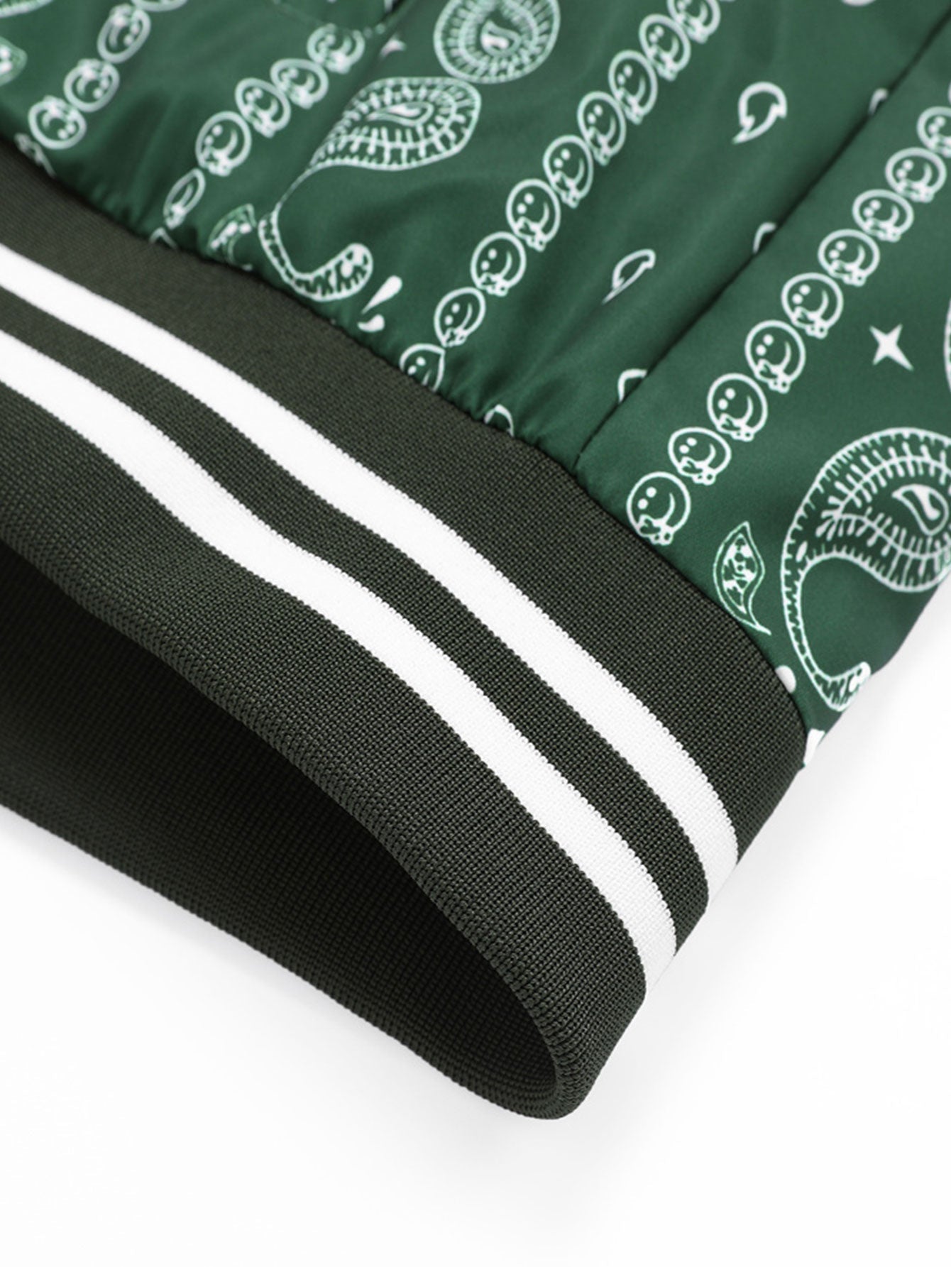 Paisley Print Bomber Jacket