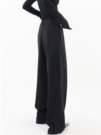 Asymmetric Wide-Leg Trousers