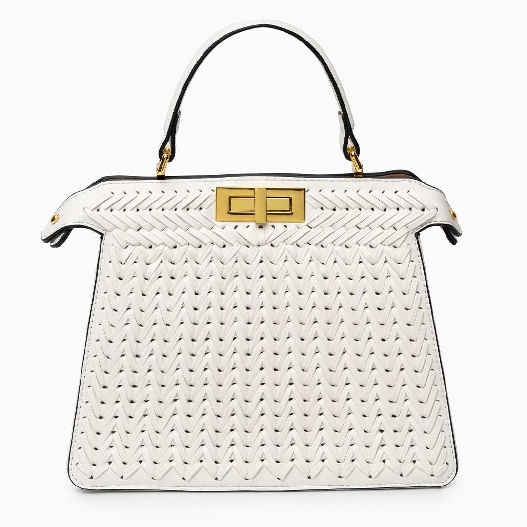Rachel | Textured Weave Handbag