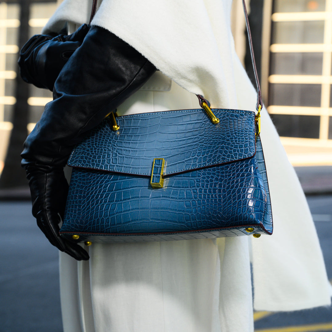 Amy | Crocodile Pattern Tote bag