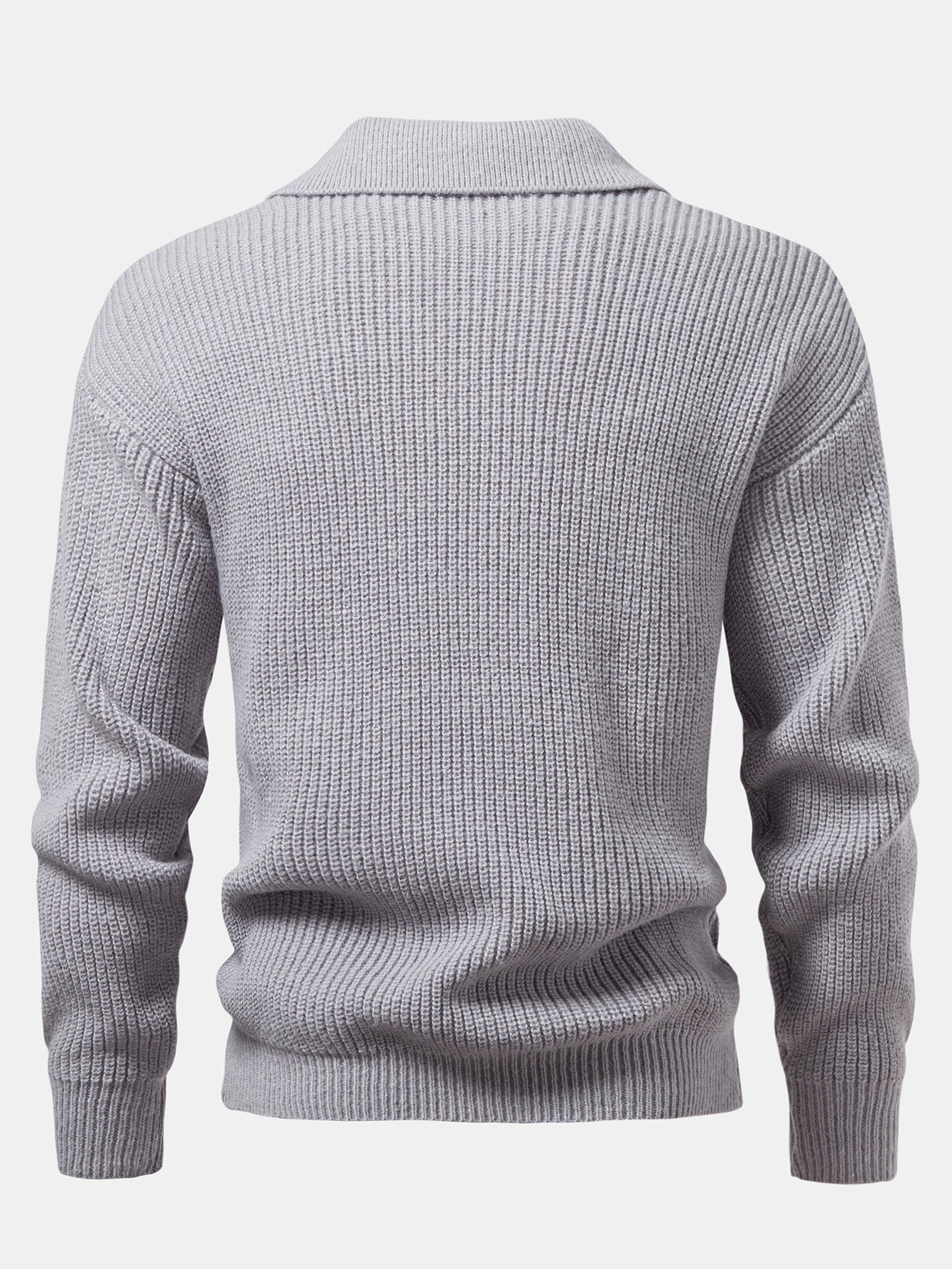 Asher Knitted Long Sleeve Polo