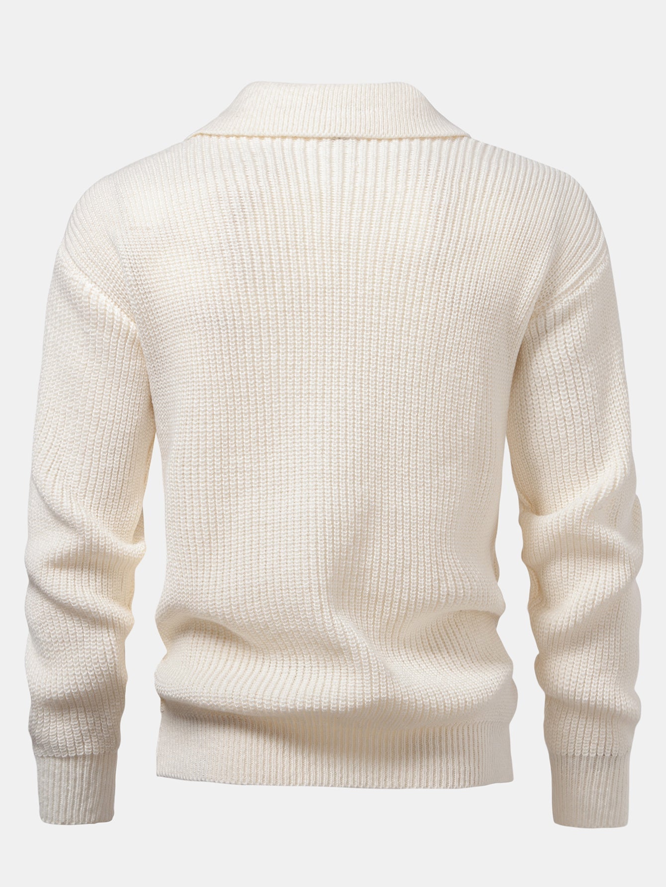 Asher Knitted Long Sleeve Polo