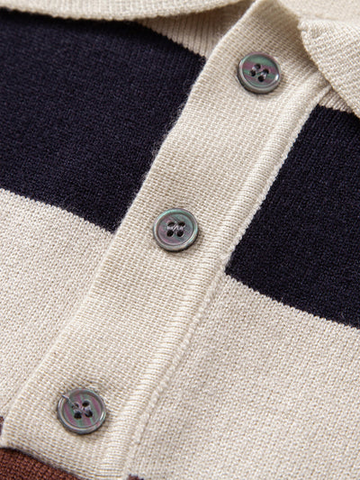 Ethan Striped Polo Pullover