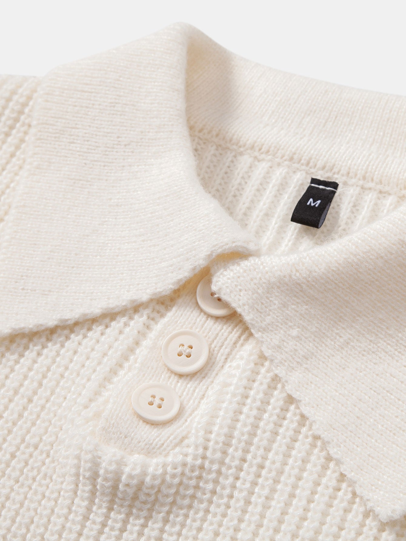 Asher Knitted Long Sleeve Polo