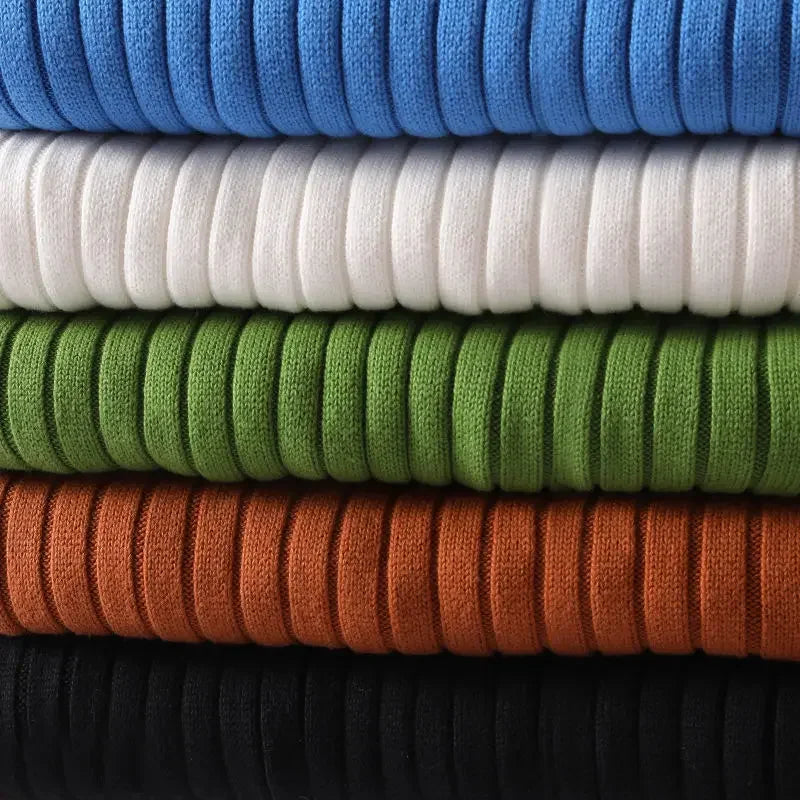 Ribbed Turtleneck Pullover