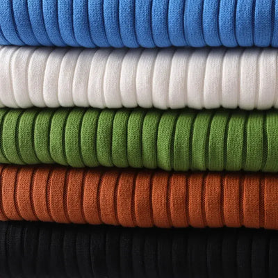 Ribbed Turtleneck Pullover