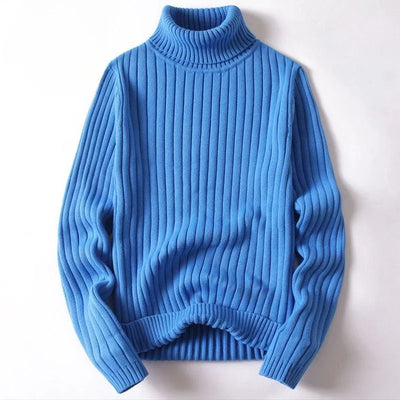 Ribbed Turtleneck Pullover