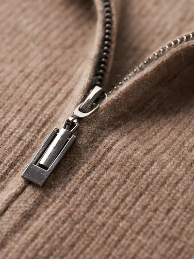 Luke Knitted Zip Up Hoodie