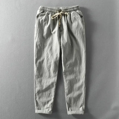 Thomas Linen Look Trousers