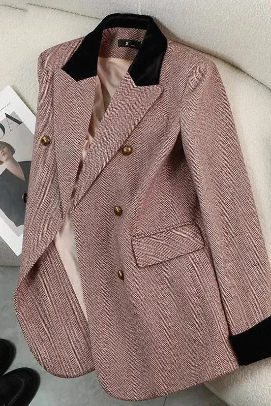 Anastasia | Herringbone Blazer