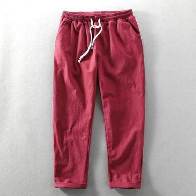Thomas Linen Look Trousers