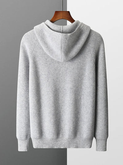 Luke Knitted Zip Up Hoodie