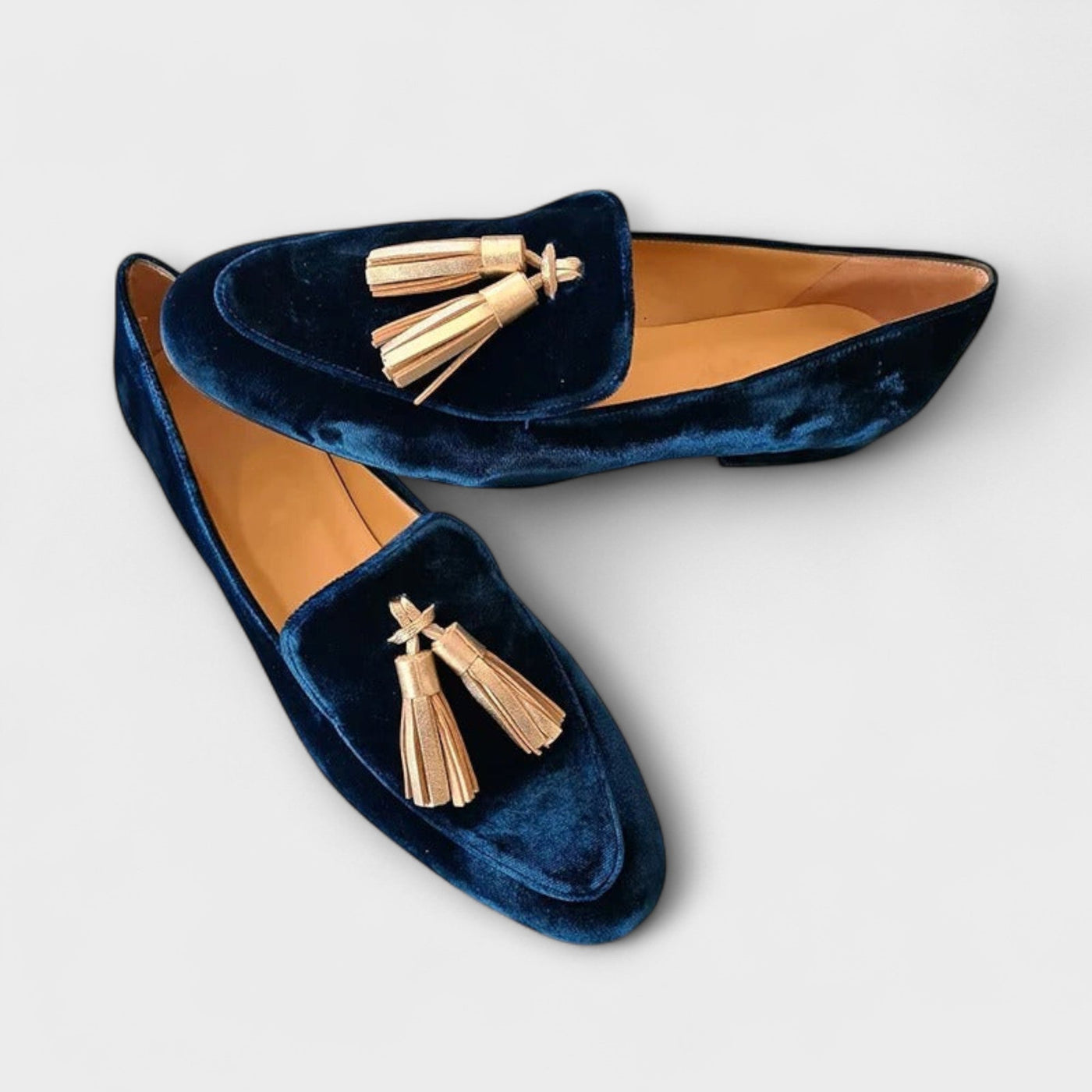 Velvet Tassel Loafers