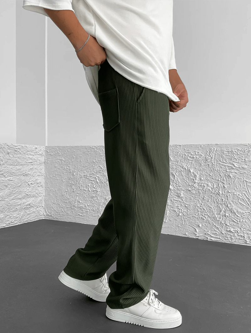 Nathan Ribbed Knit Pants