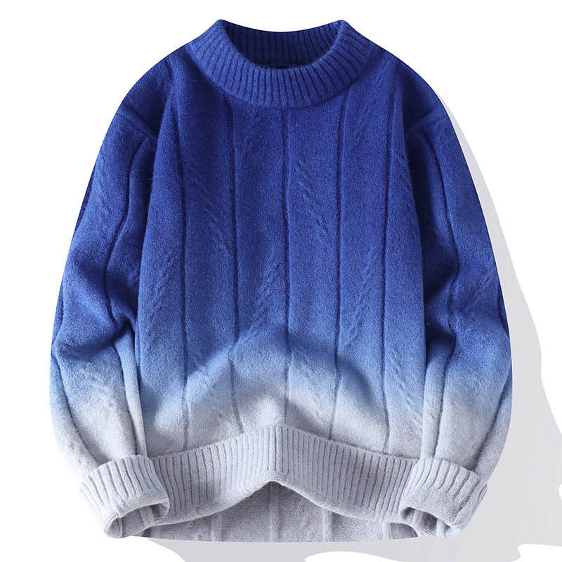 Stylish Ombre Knit Sweater