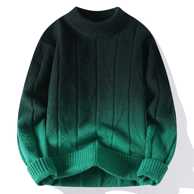 Stylish Ombre Knit Sweater