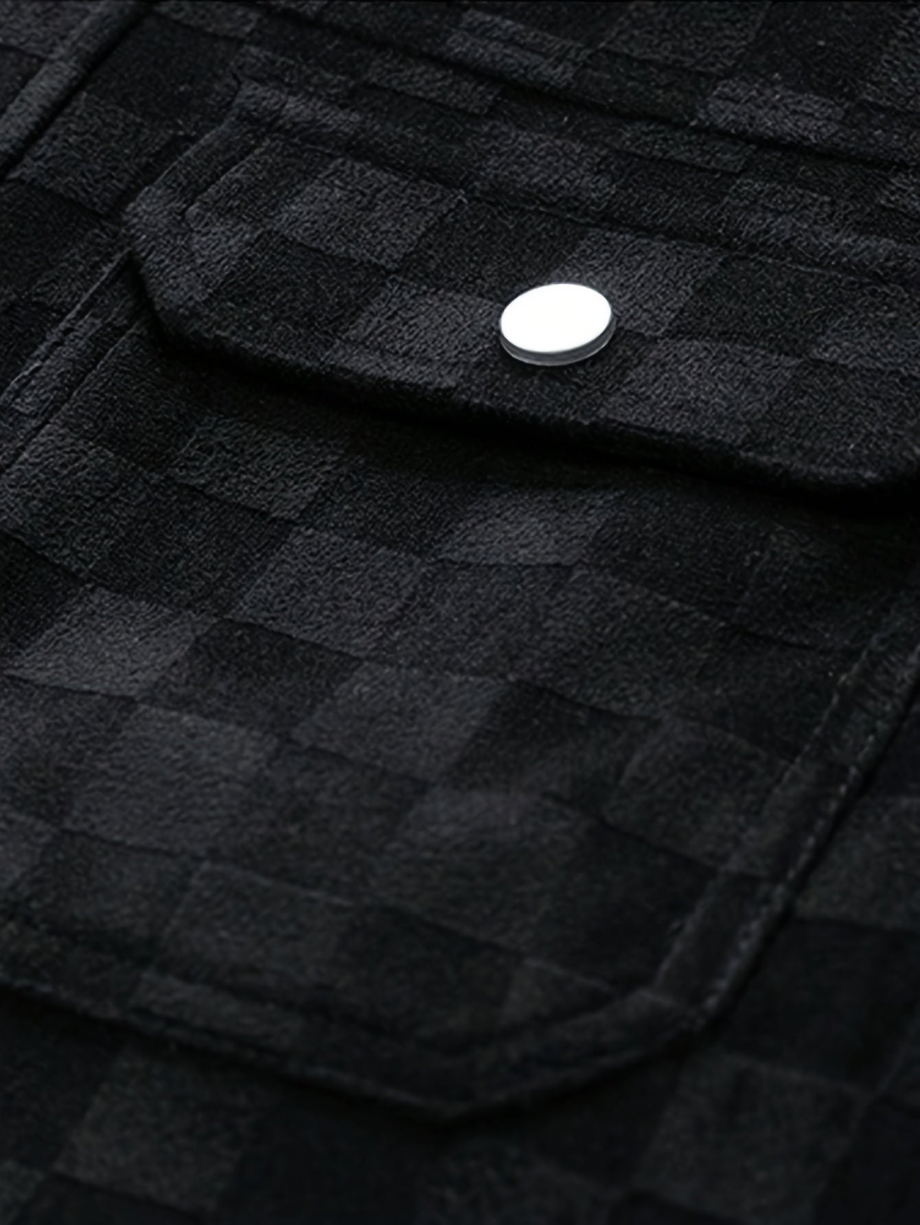Checked Suede Jacket