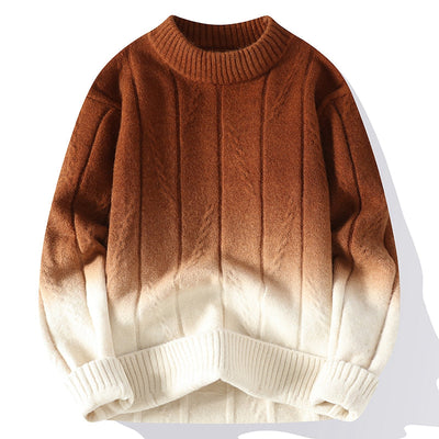 Stylish Ombre Knit Sweater